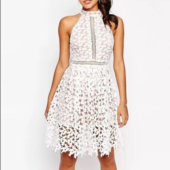 ASOS Love Triangle High Neck Midi Dress - Picture 1 of 6